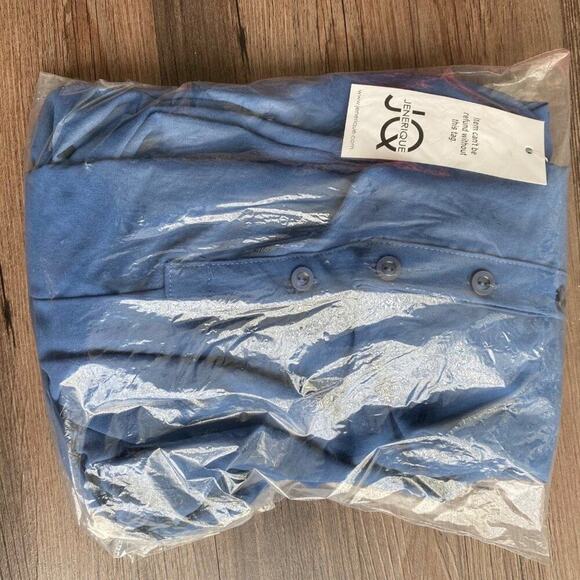 JQ by Jenerique sz 8 blue jumpsuit with pockets  NWT - Picture 10 of 14